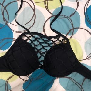 Black strappy swimmy top
